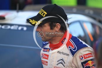 © North One Sport Ltd.2010 / Octane Photographic Ltd.2010. WRC Sweden Podium, February 14th 2010, Sebastien Loeb. Digital Ref : 0138CB1D3150