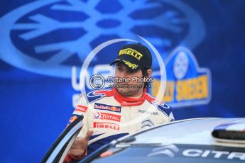© North One Sport Ltd.2010 / Octane Photographic Ltd.2010. WRC Sweden Podium, February 14th 2010, Daniel Elena. Digital Ref : 0138CB1D3155