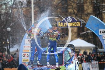 © North One Sport Ltd.2010 / Octane Photographic Ltd.2010. WRC Sweden Podium, February 14th 2010. Digital Ref : 0138CB1D3163