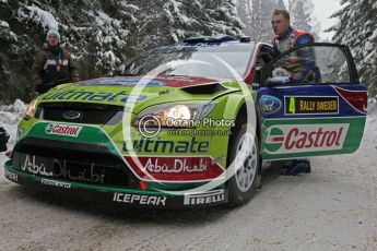© North One Sport Ltd.2010 / Octane Photographic Ltd.2010. WRC Sweden shakedown stage. February 11th 2010. Digital Ref : 0129CB1D1224