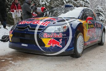 © North One Sport Ltd.2010 / Octane Photographic Ltd.2010. WRC Sweden shakedown stage. February 11th 2010, Kimi Raikkonen/Kaj Lindstrom, Citroen C4 WRC. Digital Ref : 0129CB1D1235