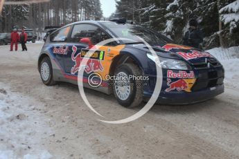 © North One Sport Ltd.2010 / Octane Photographic Ltd.2010. WRC Sweden shakedown stage. February 11th 2010, Kimi Raikkonen/Kaj Lindstrom, Citroen C4 WRC. Digital Ref : 0129CB1D1245