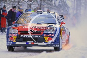 © North One Sport Ltd.2010 / Octane Photographic Ltd.2010. WRC Sweden SS3. February 12th 2010, Sebastien Loeb/Daniel Elena, Citroen C4 WRC. Digital Ref : 0130CB1D1653
