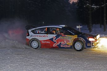 © North One Sport Ltd.2010 / Octane Photographic Ltd.2010. WRC Sweden SS15. February 13th 2010, Sebastien Loeb/Daniel Elena, Citroen C4 WRC. Digital Ref : 0135CB1D2183
