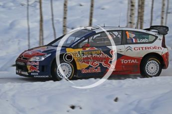 © North One Sport Ltd.2010 / Octane Photographic Ltd.2010. WRC Sweden SS21 February 14th 2010, Sebastien Loeb/Daniel Elena, Citroen C4 WRC. Digital Ref : 0137CB1D2951