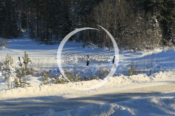 © North One Sport Ltd.2010 / Octane Photographic Ltd.2010. WRC Sweden SS5. February 12th 2010, fans standing on a frozen river. Digital Ref : 0132CB1D1811