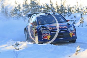 © North One Sport Ltd.2010 / Octane Photographic Ltd.2010. WRC Sweden SS5. February 12th 2010, Kimi Raikkonen/Kaj Lindstrom, Citroen C4 WRC. Digital Ref : 0132CB1D1894