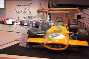 © Octane Photographic Ltd. Autosport International 2011, January 13th 2011. McLaren Display, M7C, Historic F1. Digital ref : 0045CB1D5203