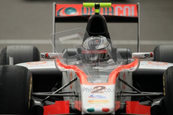 © Octane Photographic Ltd. 2011. Belgian Formula 1 GP, GP2 Race 2 - Sunday 28th August 2011. Julian Leal, Team Rapax, looking in his mirror. Digital Ref : 0205cb1d0036