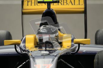 © Octane Photographic Ltd. 2011. Belgian Formula 1 GP, GP2 Race 2 - Sunday 28th August 2011. Adam Carroll of Sper Nova looking into his mirror. Digital Ref : 0205cb1d0067