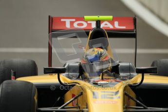 © Octane Photographic Ltd. 2011. Belgian Formula 1 GP, GP2 Race 2 - Sunday 28th August 2011. Pal Varhaug of DAMS heading out to the grid after pit team pepare the car for the race. Digital Ref : 0205cb1d0076