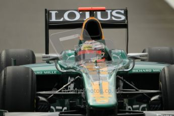 © Octane Photographic Ltd. 2011. Belgian Formula 1 GP, GP2 Race 2 - Sunday 28th August 2011. Jules Bianchi of Lotus ART comes out of the pit for the start of Race 2. Digital Ref : 0205cb1d0098