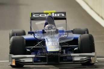 © Octane Photographic Ltd. 2011. Belgian Formula 1 GP, GP2 Race 2 - Sunday 28th August 2011. Carlin driver, Oliver Turvey heads out the pits to the grid. Digital Ref : 0205cb1d0112