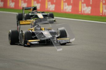 © Octane Photographic Ltd. 2011. Belgian Formula 1 GP, GP2 Race 2 - Sunday 28th August 2011. Adam Carroll on track at Spa. Digital Ref : 0205cb1d0176