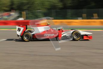 © Octane Photographic Ltd. 2011. Belgian Formula 1 GP, GP2 Race 2 - Sunday 28th August 2011. Luca Filippi of Scuderua Colono racing past the start line after the 1st lap. Digital Ref : 0205cb7d0063