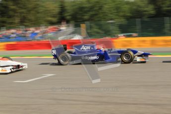 © Octane Photographic Ltd. 2011. Belgian Formula 1 GP, GP2 Race 2 - Sunday 28th August 2011. Max Chilton of Carlin racing along the pit straight. Digital Ref : 0205cb7d0073