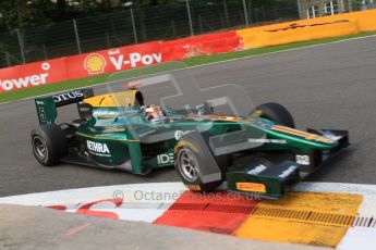 © Octane Photographic Ltd. 2011. Belgian Formula 1 GP, GP2 Race 2 - Sunday 28th August 2011. Jules Bianchi of Lotus ART takes a tight line in La Source. Digital Ref : 0205cb7d0317