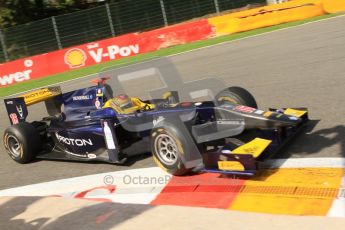 © Octane Photographic Ltd. 2011. Belgian Formula 1 GP, GP2 Race 2 - Sunday 28th August 2011. Super Nova Racing driver of Fairuz Fauzy taking a tight racing line around La Source. Digital Ref : 0205cb7d0327