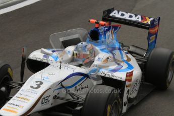 © Octane Photographic Ltd. 2011. Belgian Formula 1 GP, GP2 Race 2 - Sunday 28th August 2011. Charles Pic, Baraw Addax Team cockpit shot as Pic heads out the for the start of Race 2. Digital Ref : 0205lw7d6912