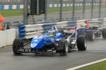 © Octane Photographic 2011 – British Formula 3 - Donington Park - Race 2. 25th September 2011, Carlos Heurtas - Carlin - Dallara F308 Volkswagen. Digital Ref : 0186lw1d6474