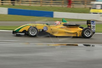 © Octane Photographic 2011 – British Formula 3 - Donington Park - Race 2. 25th September 2011, Felipe Nasr - Carlin - Dallara F308 Volkwagen. Digital Ref :