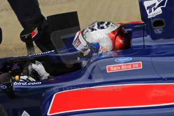 World © Octane Photographic Ltd. 2011. British GP, Silverstone, Friday 8th July 2011. GP2 Practice Session Pit Lane. Sam Bird, iSport International Digital Ref: 0107LW7D4470