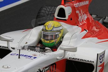 World © Octane Photographic Ltd. 2011. British GP, Silverstone, Friday 8th July 2011. GP2 Practice Session Pit Lane. Luiz Razia - Caterham Team AirAsia Digital Ref: LW7D4519