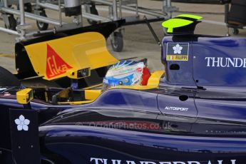 World © Octane Photographic Ltd. 2011. British GP, Silverstone, Friday 8th July 2011. GP2 Practice Session Pit Lane.  Luca Filippi - Scuderia Coloni Digital Ref: 0107LW7D4690