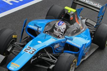 World © Octane Photographic Ltd. 2011. British GP, Silverstone, Friday 8th July 2011. GP2 Practice Session Pit Lane. Johnny Cecotto - Ocean Racing Technology Digital Ref: 0107LW7D4834