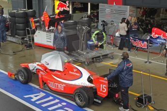 World © Octane Photographic Ltd. 2011. British GP, Silverstone, Friday 8th July 2011. GP2 Practice Session Pit Lane. Jolyon Palmer - Arden International Digital Ref: 0107LW1D2321