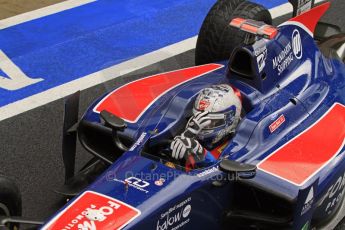 World © Octane Photographic Ltd. 2011. British GP, Silverstone, Saturday 9th July 2011. GP2 Practice Session Pit Lane. Sam Bird - iSport International Digital Ref: 0108LW7D5340