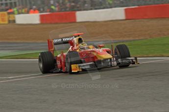 World © Octane Photographic Ltd. 2011. British GP, Silverstone, Saturday 9th July 2011. GP2 Practice Session Pit Lane. Dani Clos - Racing Engineering Digital Ref: 0108LW7D5600