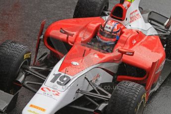 World © Octane Photographic Ltd. 2011. British GP, Silverstone, Saturday 9th July 2011. GP2 Practice Session Pit Lane. Luca Filippi - Scuderia Coloni Digital Ref: 0108LW7D6115