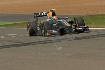 World © Octane Photographic Ltd. 2011. British GP, Silverstone, Sunday 9th July 2011. GP2 Race 2. Esteban Gutierrez - Lotus ART. Digital Ref: 0110LW7D7846
