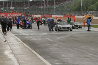 World © Octane Photographic Ltd. 2011. British GP, Silverstone, Saturday 9th July 2011. GP2 Race 1 - Lining up on Grid. Digital Ref: 0109LW7D6163