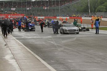 World © Octane Photographic Ltd. 2011. British GP, Silverstone, Saturday 9th July 2011. GP2 Race 1 - Lining up on Grid. Digital Ref: 0109LW7D6163