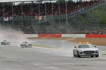 World © Octane Photographic Ltd. 2011. British GP, Silverstone, Saturday 9th July 2011. GP2 Race 1 - Race underway under safety car. Digital Ref: 0109LW7D6172