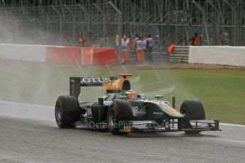 World © Octane Photographic Ltd. 2011. British GP, Silverstone, Saturday 9th July 2011. GP2 Race 1. Jules Bianchi - Lotus ART Digital Ref: 0109LW7D6187
