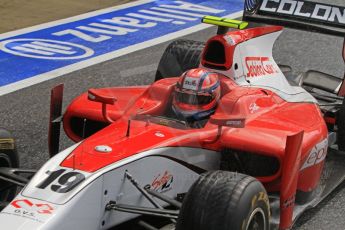 World © Octane Photographic Ltd. 2011. British GP, Silverstone, Saturday 9th July 2011. GP2 Race 1. Luca Filippi - Scuderia Coloni Digital Ref: 0109LW7D6222