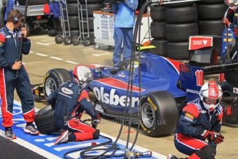 World © Octane Photographic Ltd. 2011. British GP, Silverstone, Saturday 9th July 2011. GP2 Race 1. Marcus Ericsson - iSport International in Pit Stop Action. Digital Ref: 0109LW7D6274