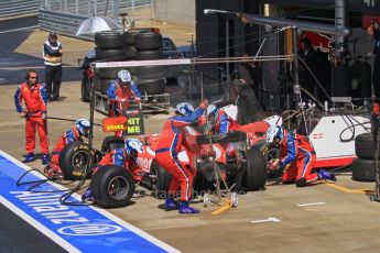 World © Octane Photographic Ltd. 2011. British GP, Silverstone, Saturday 9th July 2011. GP2 Race 1. Arden International Pit Stop Action. Digital Ref: 0109LW7D6494