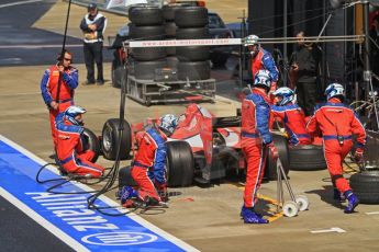 World © Octane Photographic Ltd. 2011. British GP, Silverstone, Saturday 9th July 2011. GP2 Race 1. Arden International Pit Stop Action. Digital Ref: 0109LW7D6515