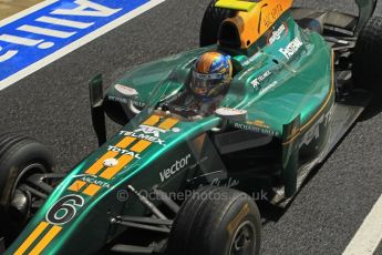 World © Octane Photographic Ltd. 2011. British GP, Silverstone, Saturday 9th July 2011. GP2 Race 1. Esteban Gutiérrez - Lotus ART. Digital Ref: 0109LW1D2512