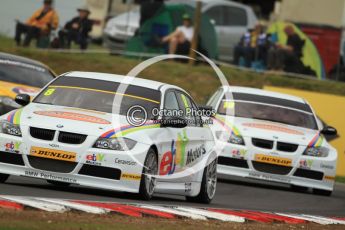 © Octane Photographic Ltd. 2011. British Touring Car Championship – Snetterton 300, Rob Collard leads Nick Foster - BMW320i - WSR. Saturday 6th August 2011. Digital Ref : 0121CB7D9493