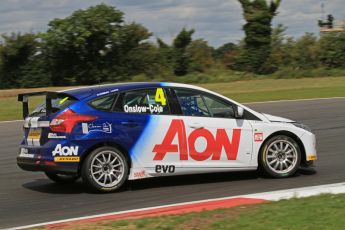 © Octane Photographic Ltd. 2011. British Touring Car Championship – Snetterton 300, Sunday 7th August 2011. Tom Onslow-Cole - Ford Focus - Team Aon. Digital Ref : 0124LW7D0249