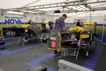 © Octane Photographic Ltd. 2011. European Formula1 GP, Friday 24th June 2011. GP2 Practice. Super Nova garage. Digital Ref: 0082CB1D6141
