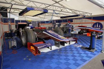 © Octane Photographic Ltd. 2011. European Formula1 GP, Friday 24th June 2011. GP2 Practice. Trident Racing garage. Digital Ref: 0082CB1D6145