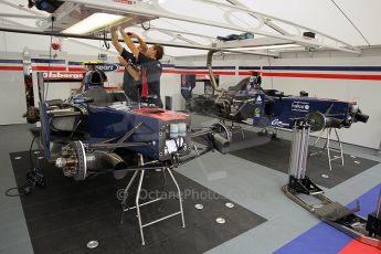 © Octane Photographic Ltd. 2011. European Formula1 GP, Friday 24th June 2011. GP2 Practice. iSport International garage. Digital Ref: 0082CB1D6146