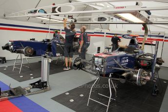 © Octane Photographic Ltd. 2011. European Formula1 GP, Friday 24th June 2011. GP2 Practice. iSport International garage. Digital Ref: 0082CB1D6148