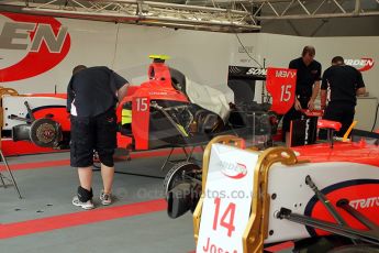 © Octane Photographic Ltd. 2011. European Formula1 GP, Friday 24th June 2011. GP2 Practice. Arden International garage. Digital Ref: 0082CB1D6153